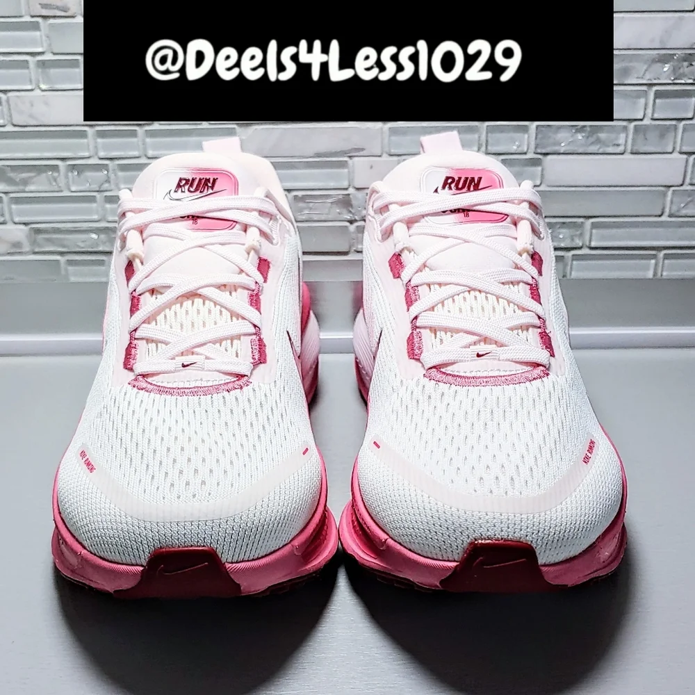 Nike Air Zoom Vomero 18 Running Womens Size 8 White Peony Pearl Pink